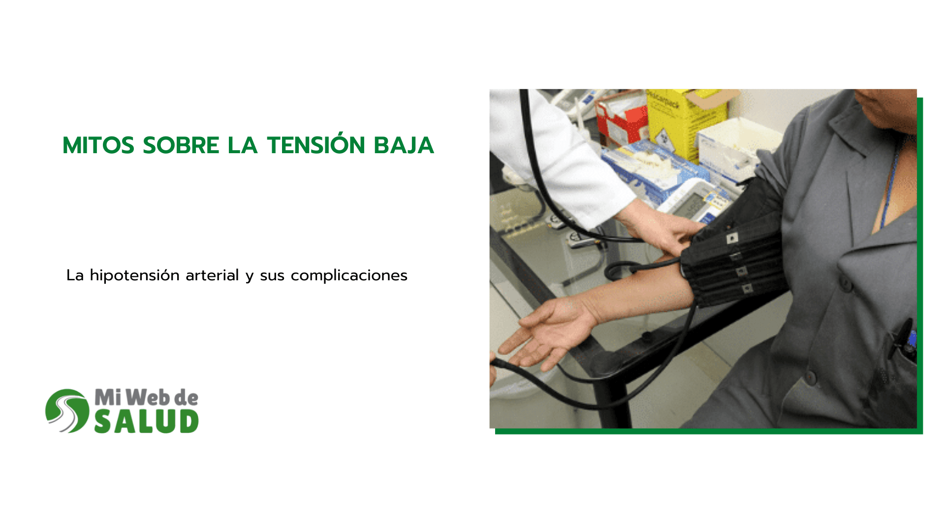 MITOS SOBRE LA TENSIÓN BAJA